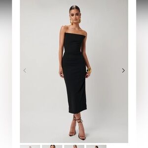 Effie Kats -DANNA DRESS - BLACK CREPE - size M